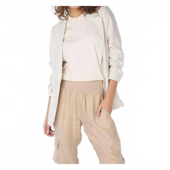 NEW ESQUALO sina linen look blazer in sand